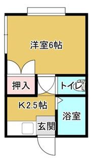 パレスウエストの間取り画像