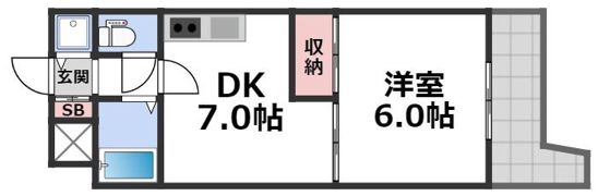 PALMIZIO鶴橋の間取り画像