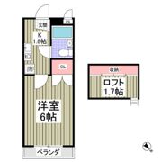 ガーデンヒルズ新倉B棟の間取り画像