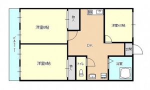 第三国際コーポの間取り画像