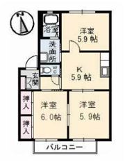 ディアス千原の間取り画像