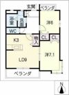 エピーメロン越水の間取り画像