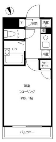 アヴァンツァーレ高輪の間取り画像