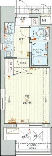エステムコート大阪城北 天満の杜の間取り画像
