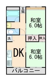 西芦屋グリーンハウスの間取り画像
