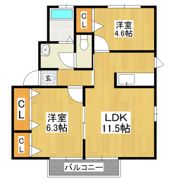 フォーレス・ビューB棟の間取り画像