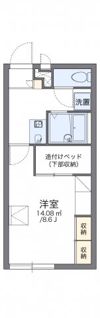 レオパレスアウローラ中条の間取り画像