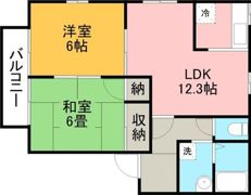 アビタシオン池田Aの間取り画像