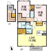 プティ ボヌール B棟の間取り画像