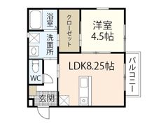 LA PORTE 江波本町の間取り画像