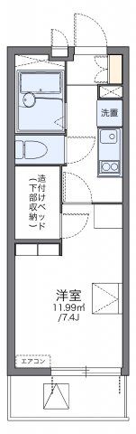 レオパレスリモーネⅣの間取り画像