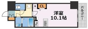 MELDIA CREST TAPP NAMBA-WESTの間取り画像