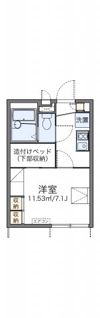 レオパレスアプリコットの間取り画像