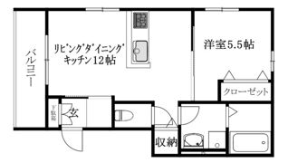 MKO中須賀Aの間取り画像