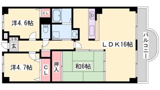 デメテル高取台の間取り画像