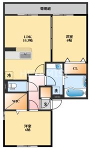 セジュールYamazaki Cの間取り画像