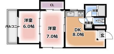 梶町マンションの間取り画像