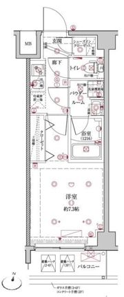 クレイシア板橋本町の間取り画像