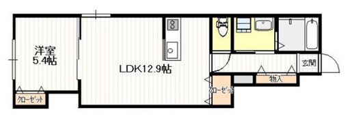 ギア2佐方の間取り画像