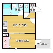 Oak岸辺の間取り画像