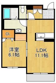 ヴィラウィステリア門司 D棟の間取り画像