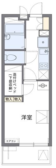 レオパレスモンサンミッシェルの間取り画像