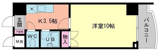サンビレッジ段原（2024/11/30管理終了）の間取り画像