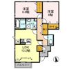 サンシャイン上冨居Ⅱ Aの間取り画像