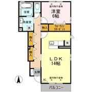 ジュネス向新庄ⅡBの間取り画像