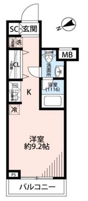 プレール・ドゥーク方南町の間取り画像