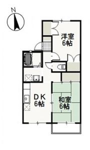 エスポワール国富Bの間取り画像