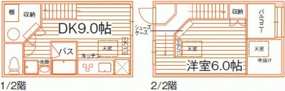 YNG西坂Ⅵの間取り画像