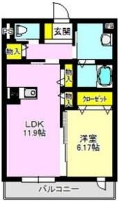 イーストヒルズ ベレオの間取り画像