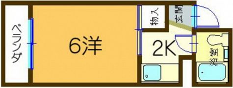 M.Hコーポの間取り画像