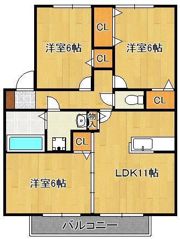 ヴィラモール A棟の間取り画像
