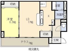 ルミナリエ天神の間取り画像