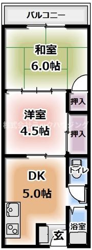 香里園ハイツの間取り画像