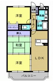 リバティハウス西築地の間取り画像