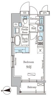 パークアクシス上野・稲荷町の間取り画像