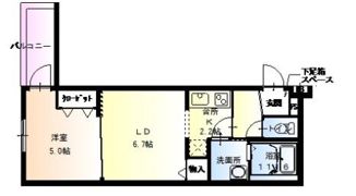 フジパレス瑞光Ⅷ番館の間取り画像