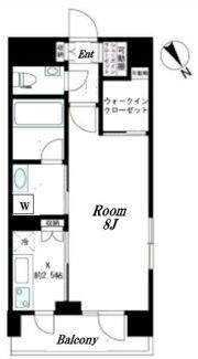 デュオステージ横濱赤門通りの間取り画像
