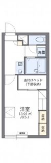 レオパレス野幌の間取り画像