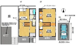 寝屋川市成田東町戸建の間取り画像