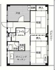 ビレッジハウス公郷6号棟の間取り画像