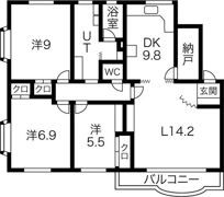 八雲マンションF棟の間取り画像