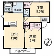 ジェネス八木 B棟の間取り画像