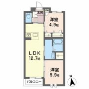 シャーメゾンガーデン福島Bの間取り画像