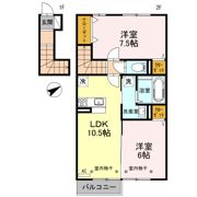 D-room横田の間取り画像