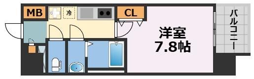 セオリー大阪EAST DOORの間取り画像