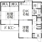 西沢ハイツの間取り画像